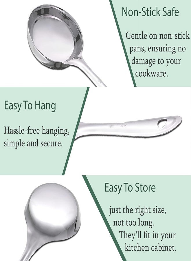 Parage 1 Pieces Stainless Steel Dosa Ladle Heavy Gauge | Dosa Making Spoon with Flat Base and Spatula | Kitchen Tools for Cooking, Spoodle Spoon, Dosa Ladle/Batter Spatula (Size-20.5cm, Silver) - Image 5